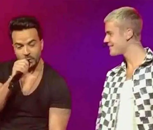 En vivo, as cantaron juntos Luis Fonsi y Justin Bieber el hit  Despacito.